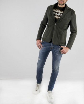 Veste en coton taupe Guess 