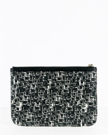 Pochette noire à motifs Pierre Hardy 