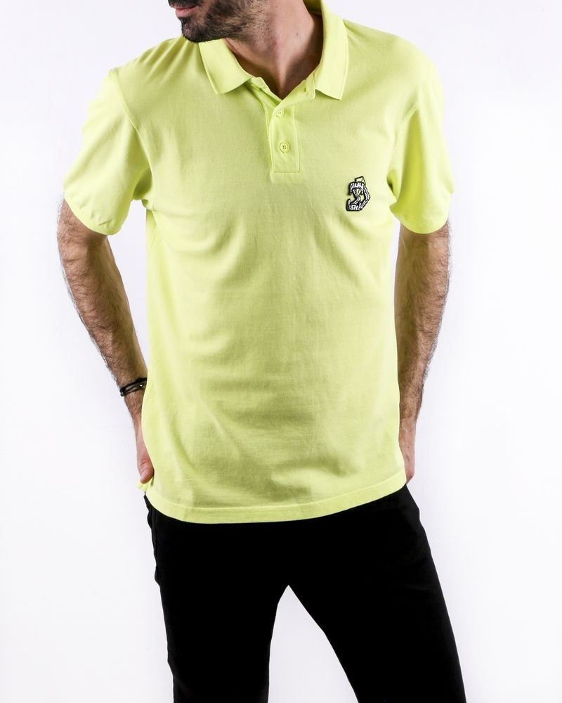 Polo en coton jaune à logo brodé Zadig & Voltaire 