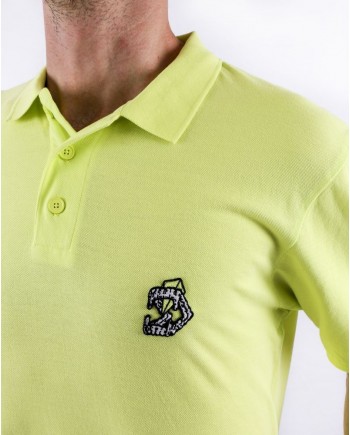 Polo en coton jaune à logo brodé Zadig & Voltaire 