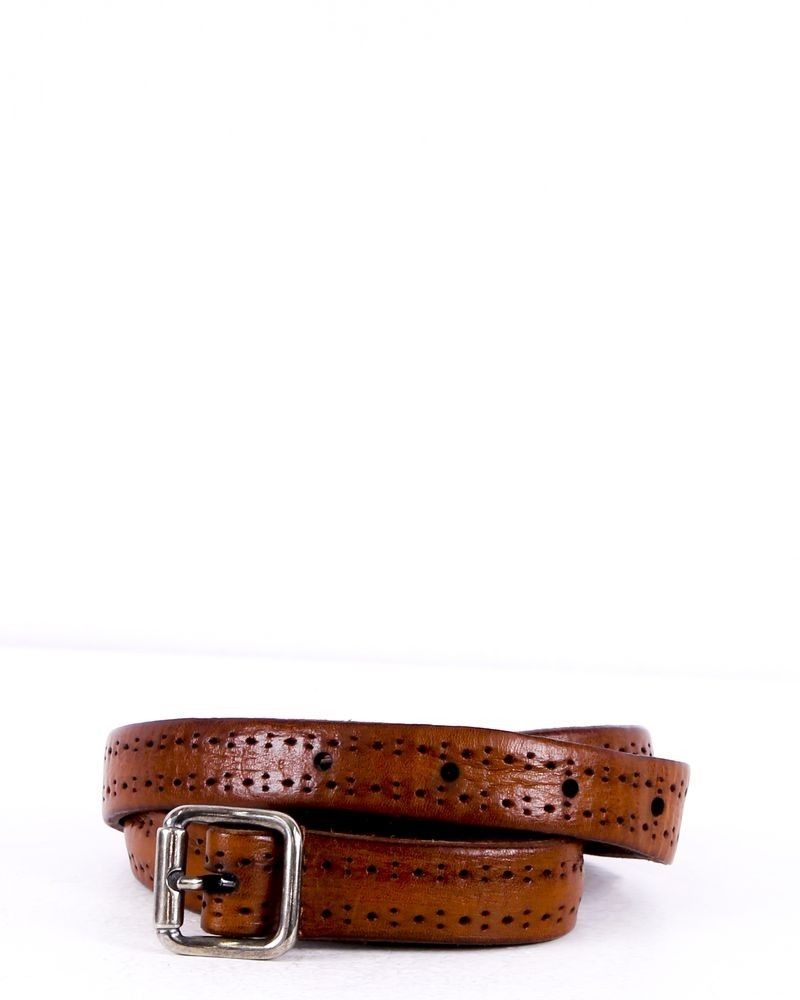 Ceinture en cuir marron Cycle 