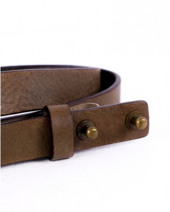 Ceinture en cuir taupe Plein Sud 