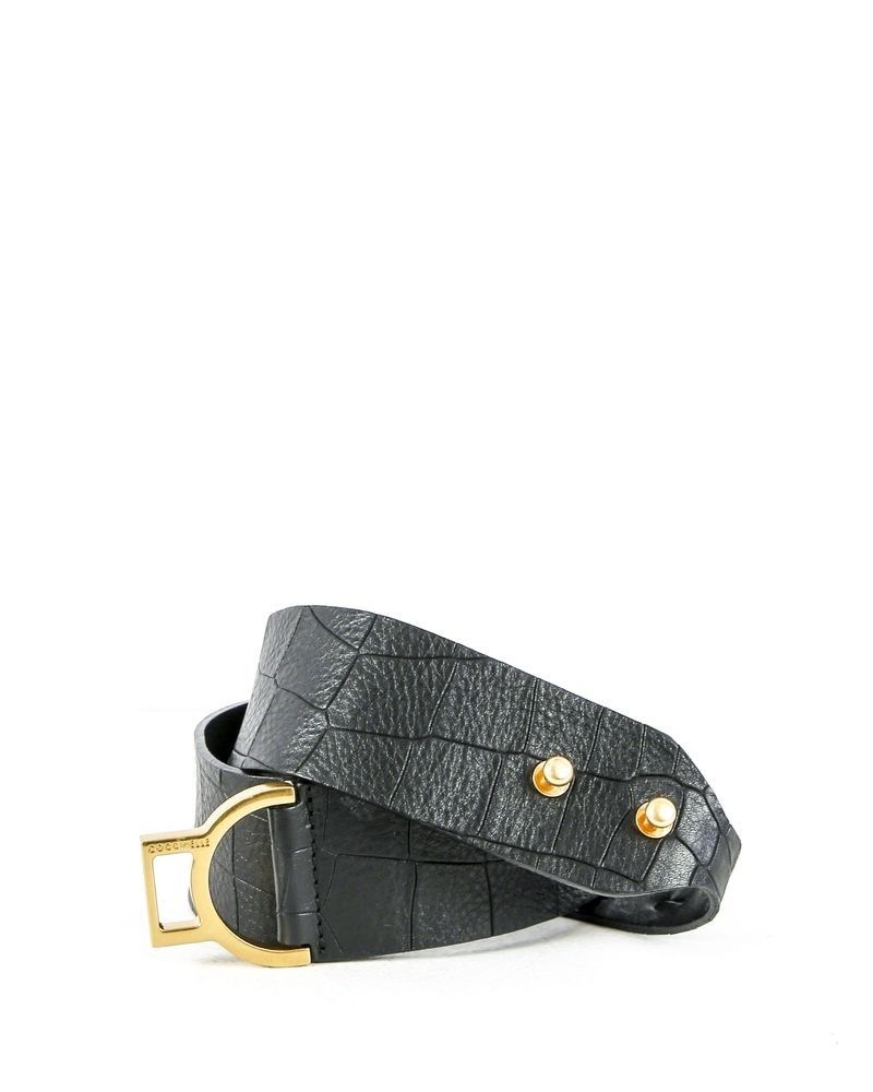 Ceinture en cuir noir Coccinelle 