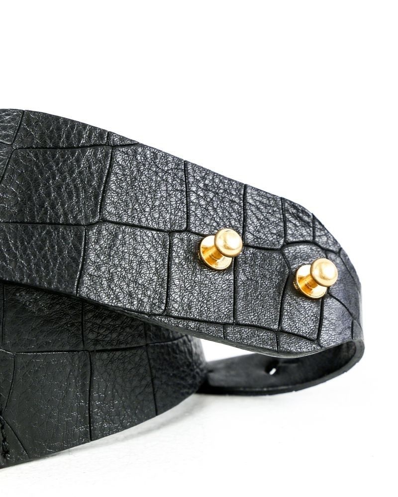 Ceinture en cuir noir Coccinelle 