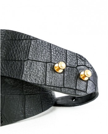 Ceinture en cuir noir Coccinelle 