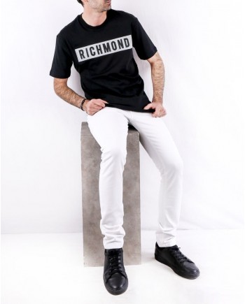 Jean skinny en coton blanc John Richmond 