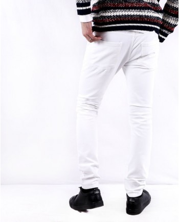 Jean skinny en coton blanc John Richmond 