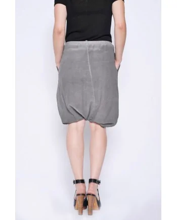 Short Sarouel gris en soie Damir Doma 