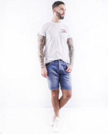 Short en jean bleu John Richmond 