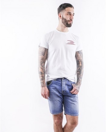 Short en jean bleu John Richmond 