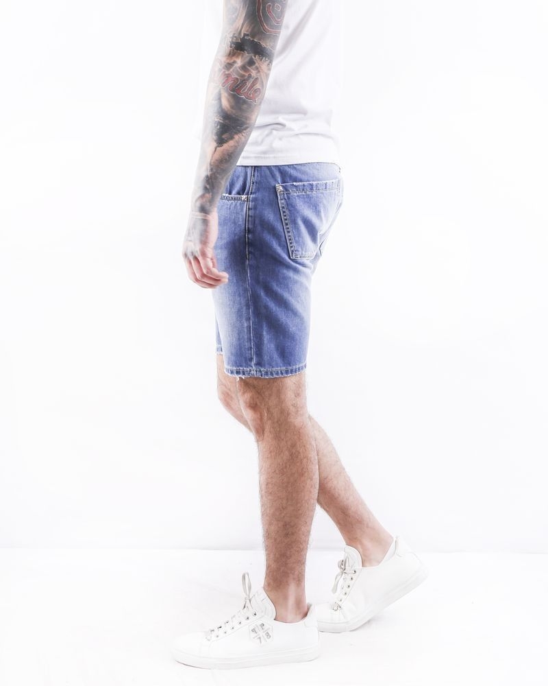 Short en jean bleu John Richmond 