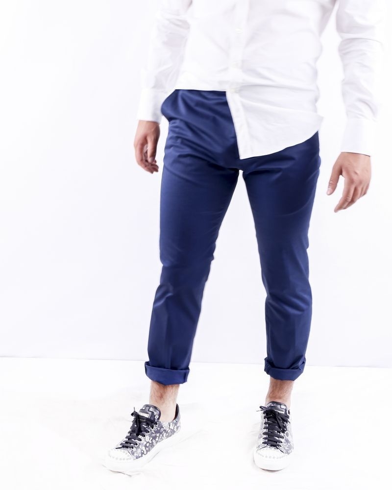 Pantalon tailleur bleu Ly Adams 