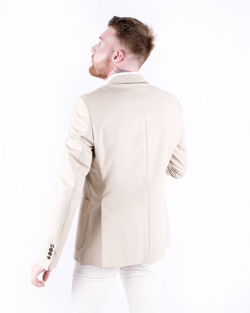 Veste en coton beige à poches fantaisies Lords & Fools 