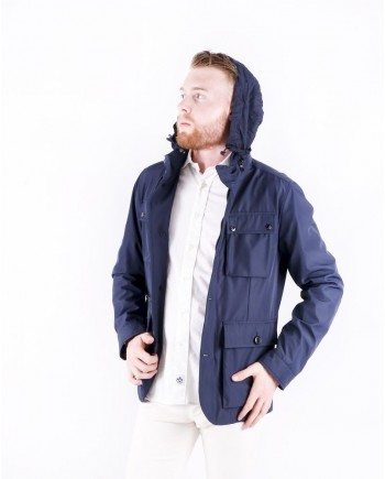 Blouson bleu à poches cargo Tommy Hilfiger 