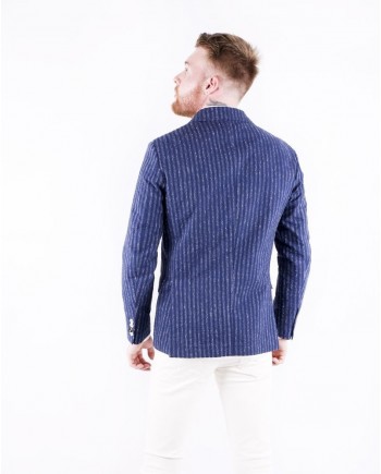 Veste en coton rayé bleu GH 