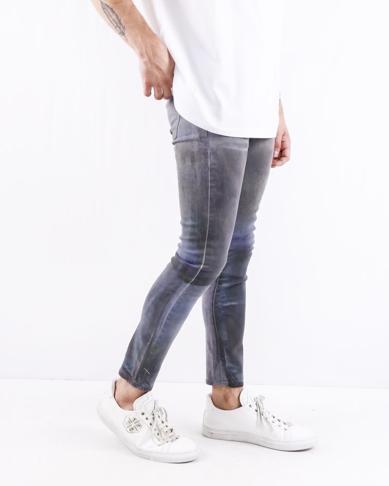 Jean skinny en coton gris effet tâché Each Other 