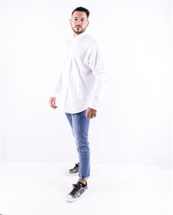 Chemise en coton blanc Blue Industry 