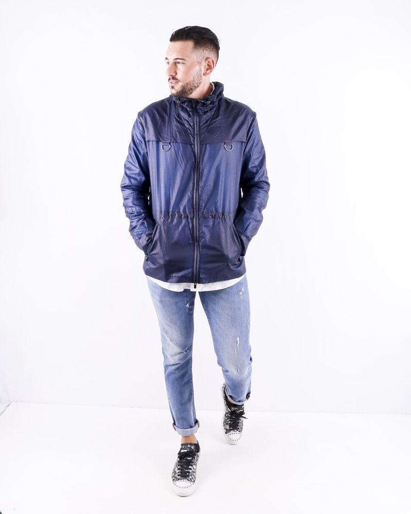 Blouson imperméable bleu Hevo 