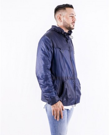 Blouson imperméable bleu Hevo 