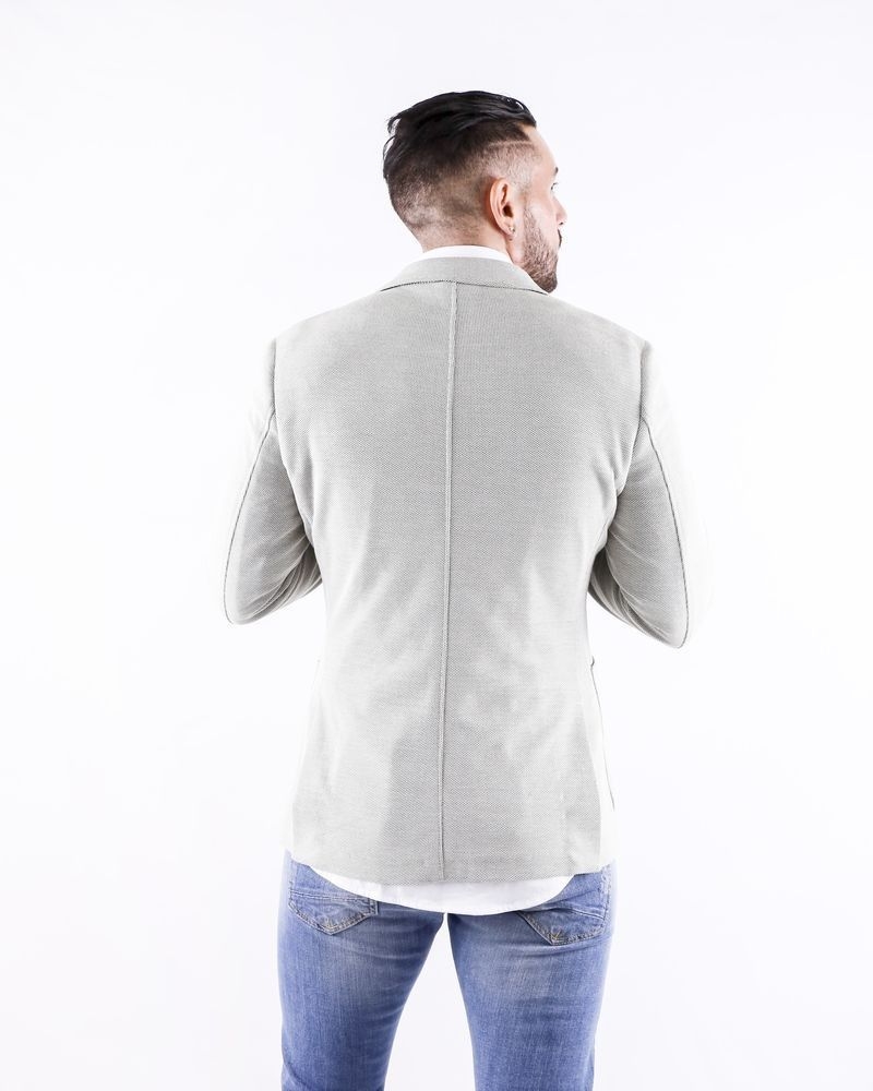 Veste en coton piqué beige Blue Industry 