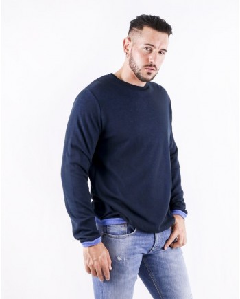 Pull façon fourreau en coton bleu Tomorrowland 