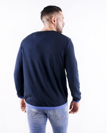 Pull façon fourreau en coton bleu Tomorrowland 