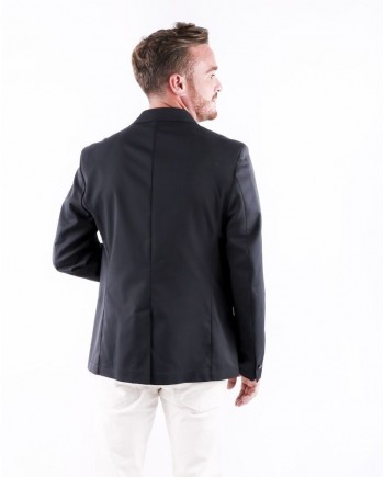 Veste de smocking noire à col satiné Low Brand 