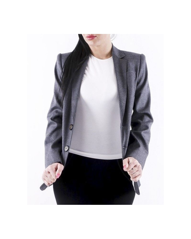 Veste de tailleur cintré en laine grise Dsquared2 