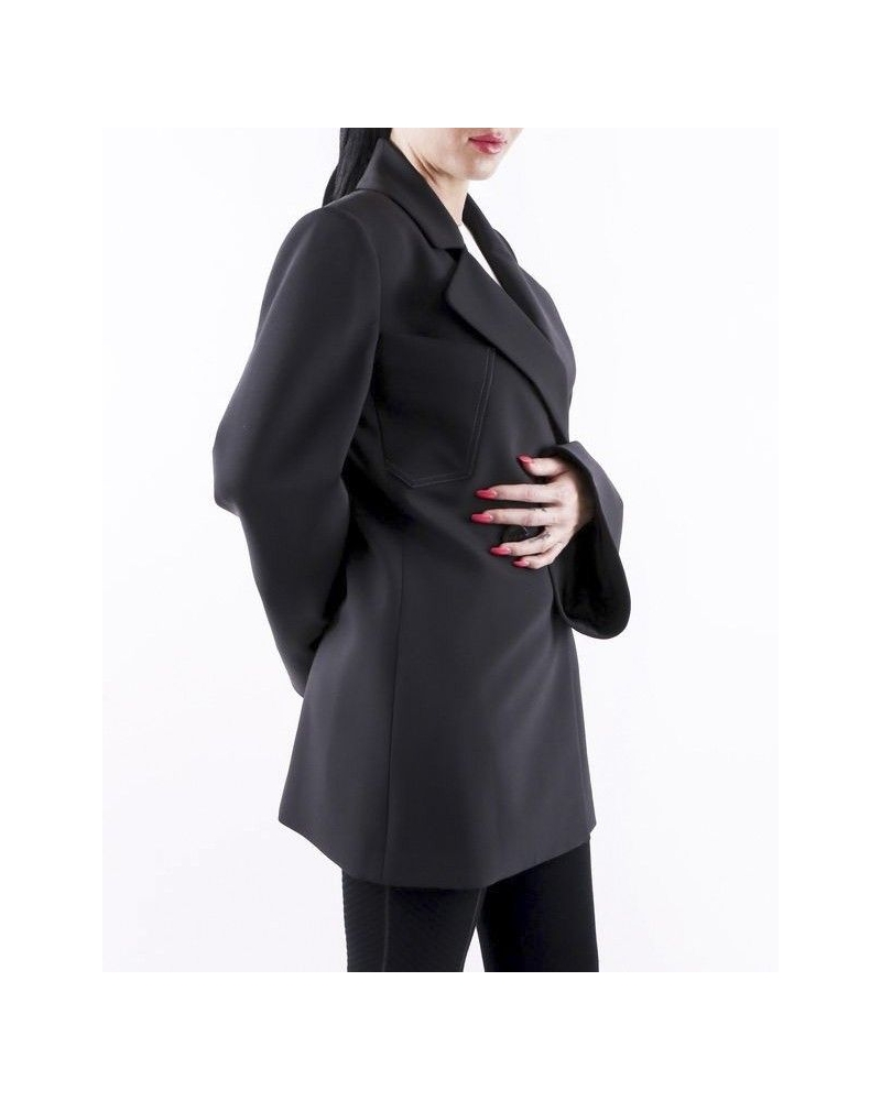 Veste oversize noir à boutons croisés Ellery 