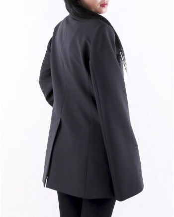 Veste oversize noir à boutons croisés Ellery 