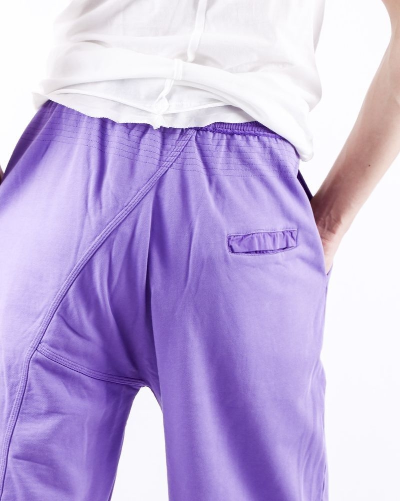 Short smocké en coton violet Damir Doma 