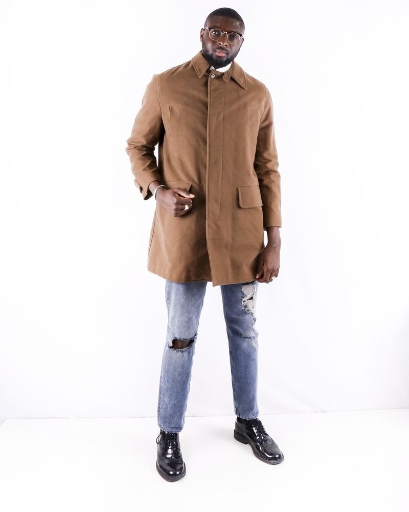 Manteau en coton camel Edition M.R 