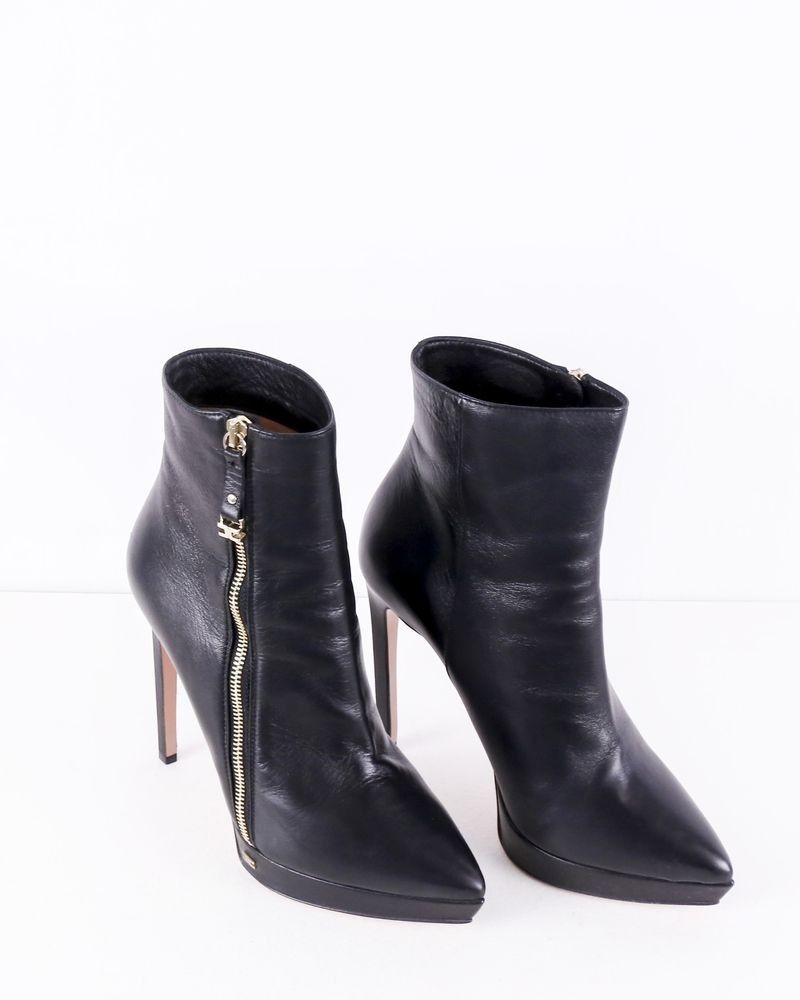 Bottines à talons noir Elisabetta Franchi 