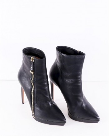 Bottines à talons noir Elisabetta Franchi 