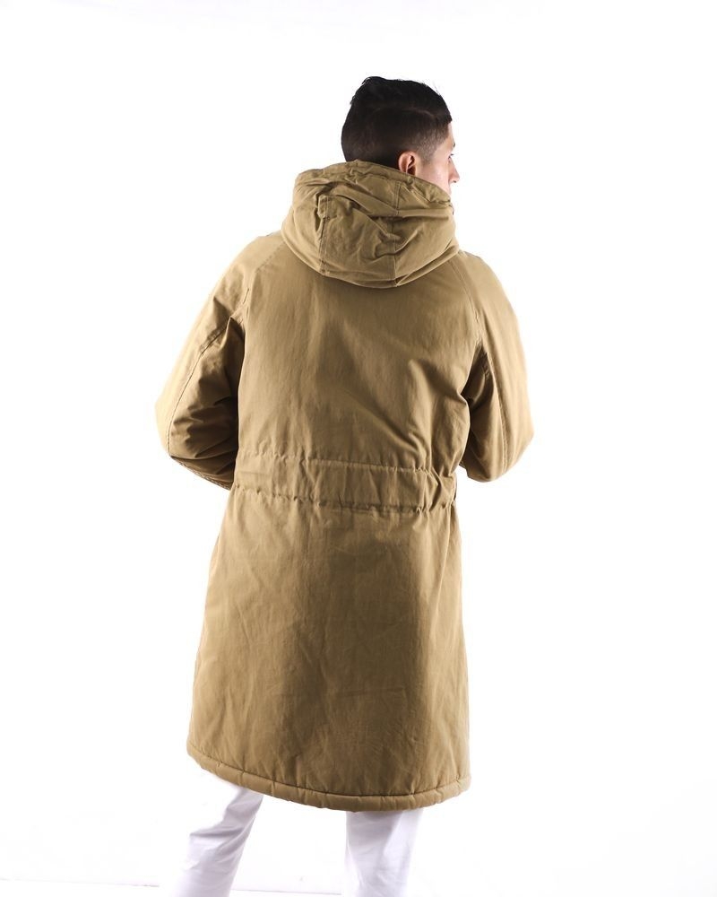 Parka longue fourrée beige ceinturé Oof Wear 