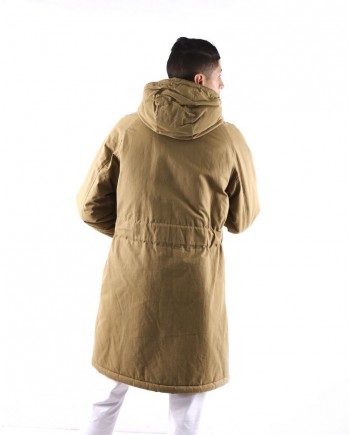 Parka longue fourrée beige ceinturé Oof Wear 