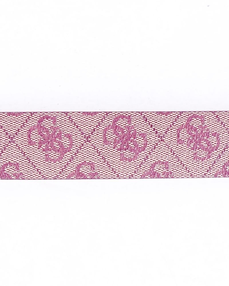 Ceinture en simili rose à logo Guess 