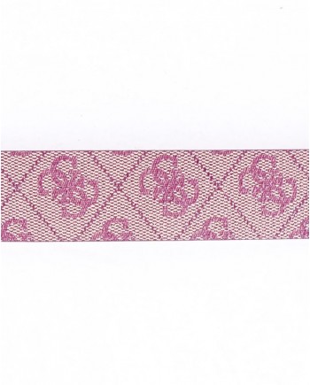 Ceinture en simili rose à logo Guess 