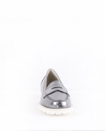 Mocassins en cuir argent Antonio Barbato 