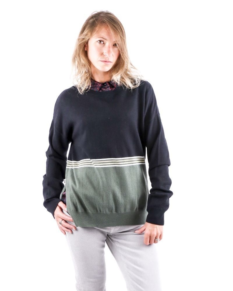 Pull en laine et cachemire tricolore Jijil 