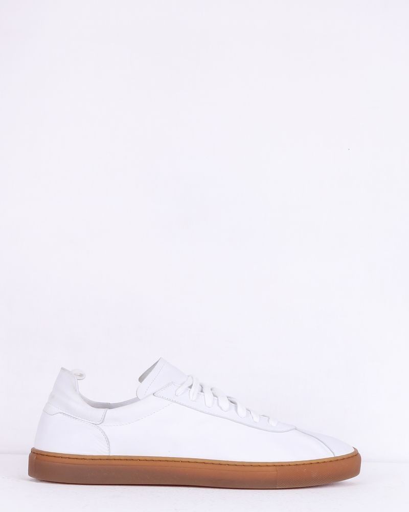 Baskets tennis en cuir blanc Casheart 