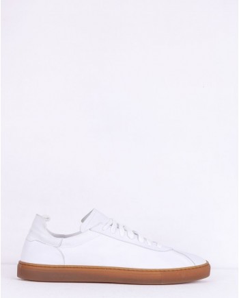 Baskets tennis en cuir blanc Casheart 