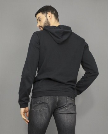 Sweat à capuche noir à flocage Damir Doma 