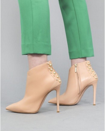 Bottines à talons rose Elisabetta Franchi 