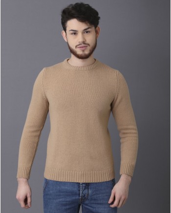 Pull en laine pure beige Casheart 