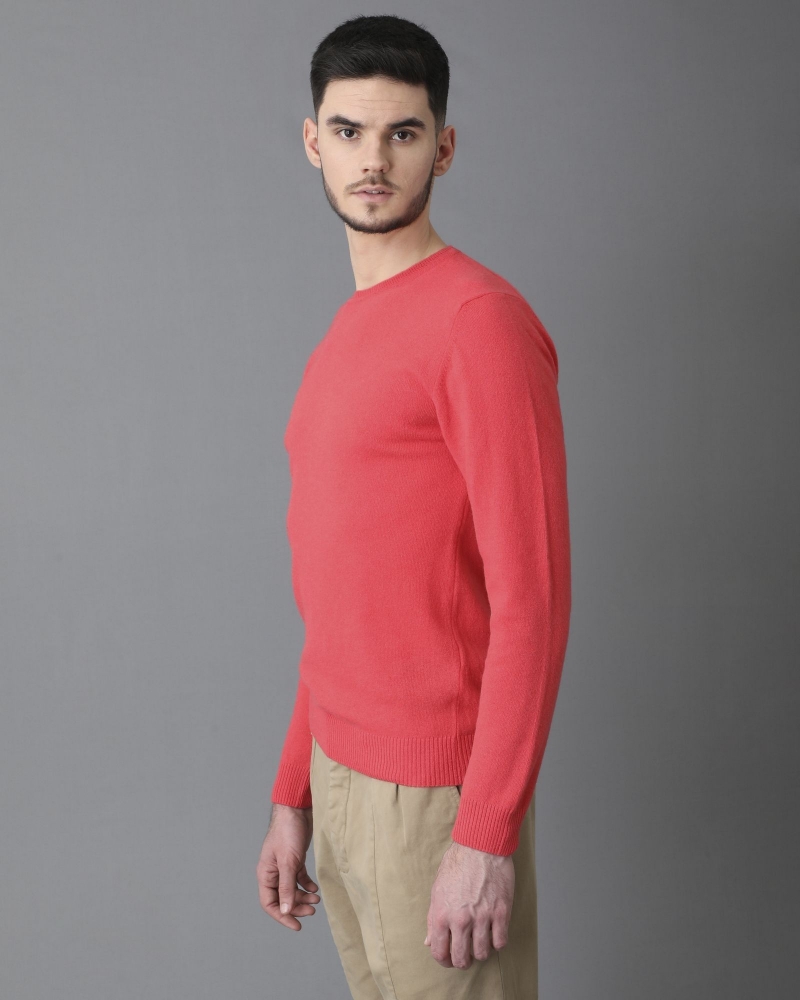 Pull en laine rose Daniele Fiesoli 