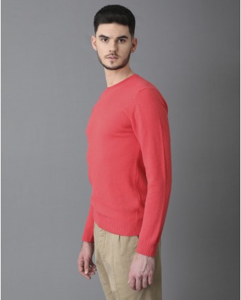 Pull en laine rose Daniele Fiesoli 