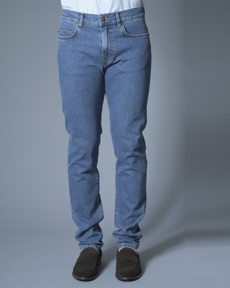 Jeans taille haute bleu clair McQ Alexander McQueen 