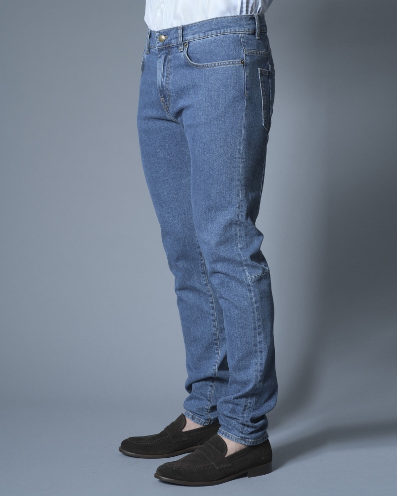 Jeans taille haute bleu clair McQ Alexander McQueen 