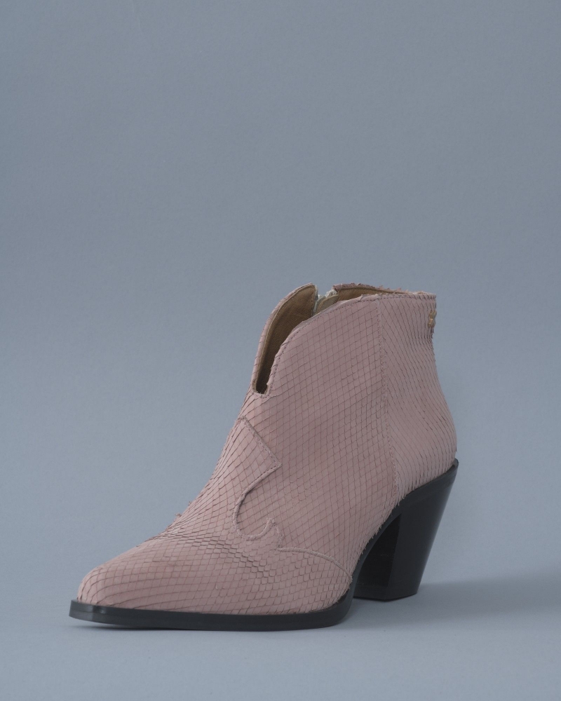 Bottines en cuir rose SVNTY 